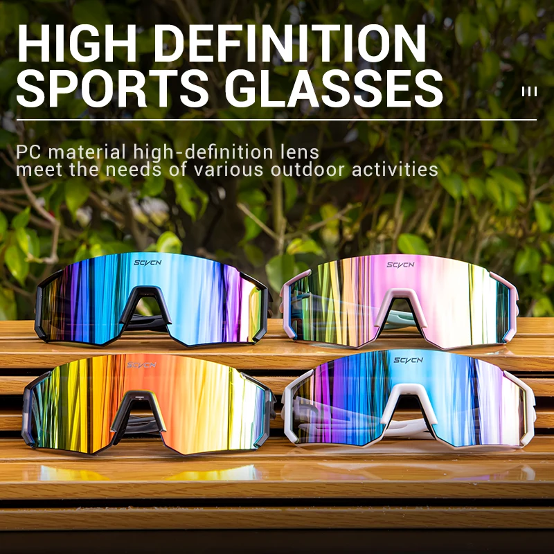 SCVCN Trendy Outdoor Sports Glasses Cycling Sunglasses Men Women UV400 Aesthetically Fashion Pleasing Street Photography Goggles - Image 5