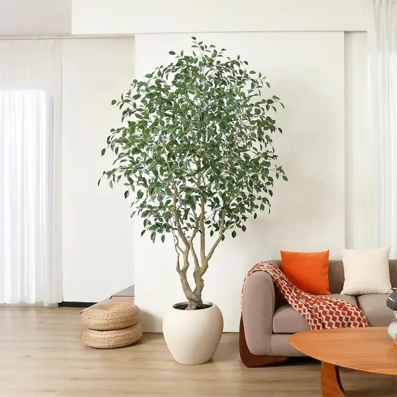 for Indoor Large Artificial Potted Plants Plastic Pot Artificial Plants and Flowers with Pots Home