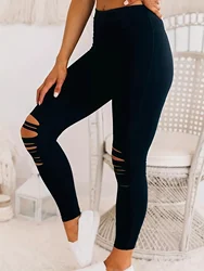 Gothic Women's Leggings Black Fitness Fit New Fashion Slim Fit Legging  Breathable and Comfortable