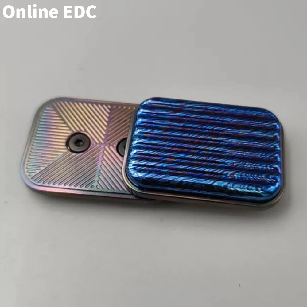 Pre proprietà Viaggi EDC Illimitato Pushing Slider Timascus Fidget Giocattoli per adulti Disegni originali Gadget per alleviare l'ansia