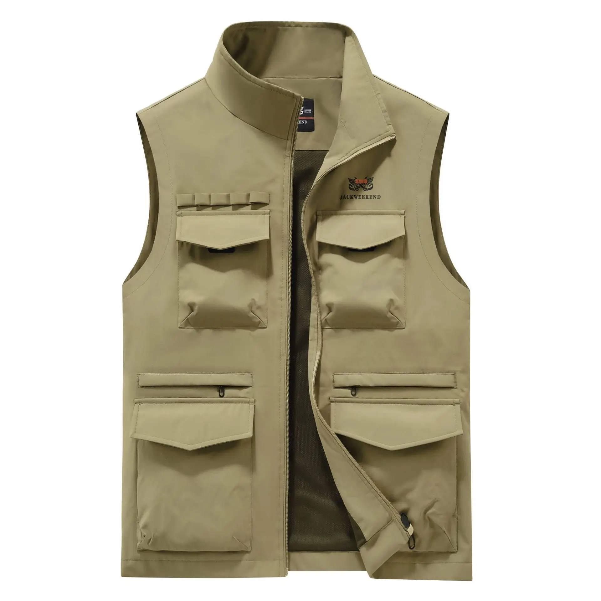 Casual waistcoat new spring and autumn thin multi-pocket vest outdoor all kinds of loose size men sleeveless jacket