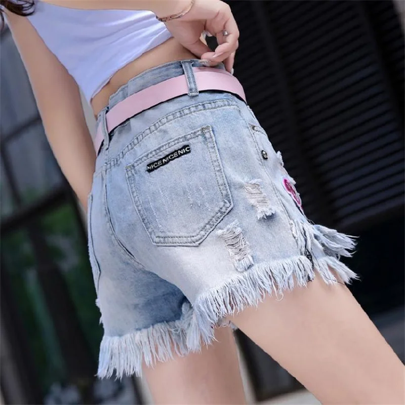 SZP European Station 2025 Spring/Summer Denim Shorts Women's New High Waist Loose Look Thin Wide Leg Shorts