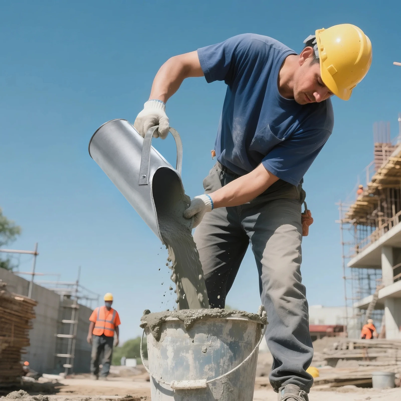 

Metal Concrete Sand Transportation Tool Handle Silver Portable Construction Portable Sand Filling Tool Site BucketStructure