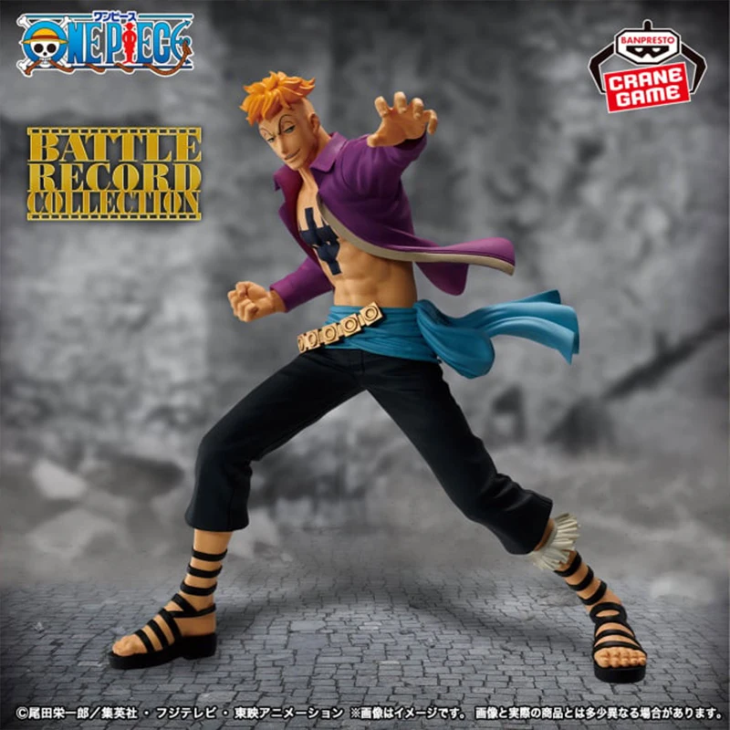 Oryginalna figurka Bandai Banpresto One Piece Battle Record Collection Marco PVC 14 cm, kolekcja anime, model, zabawka, prezent
