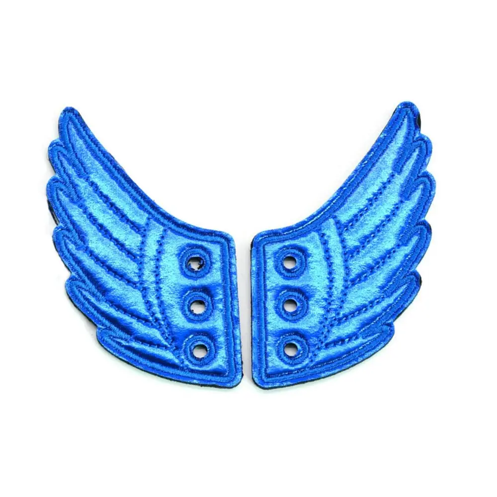 Handmade Fabric Shoe Decoration Wings Shape Detachable Detachable Shoe Accessories Casual Multi-color DIY Shoe Charms