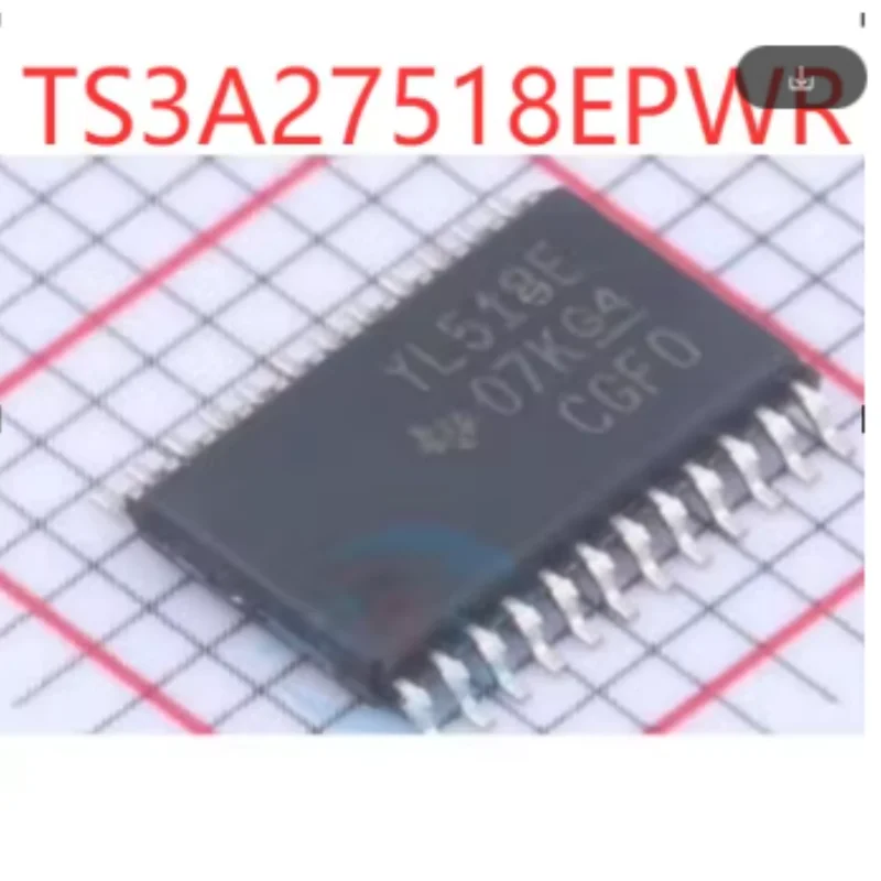 10PCS TS3A27518EPWR  6-Channel SPDT Analog Multiplexer TSSOP-24 1.65V-3.6V 240MHz Mux/Demux IC New Original