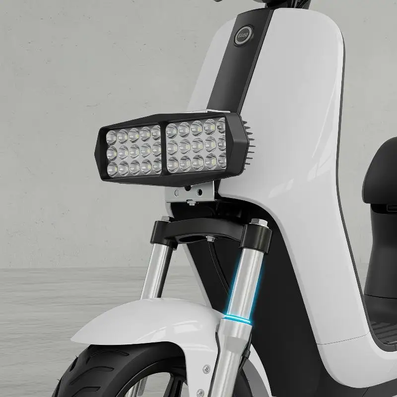 Electric Vehicles E-Bike Headlight 30 LED Strong Light Waterproof Lamp12V-80V Spotlight Universal