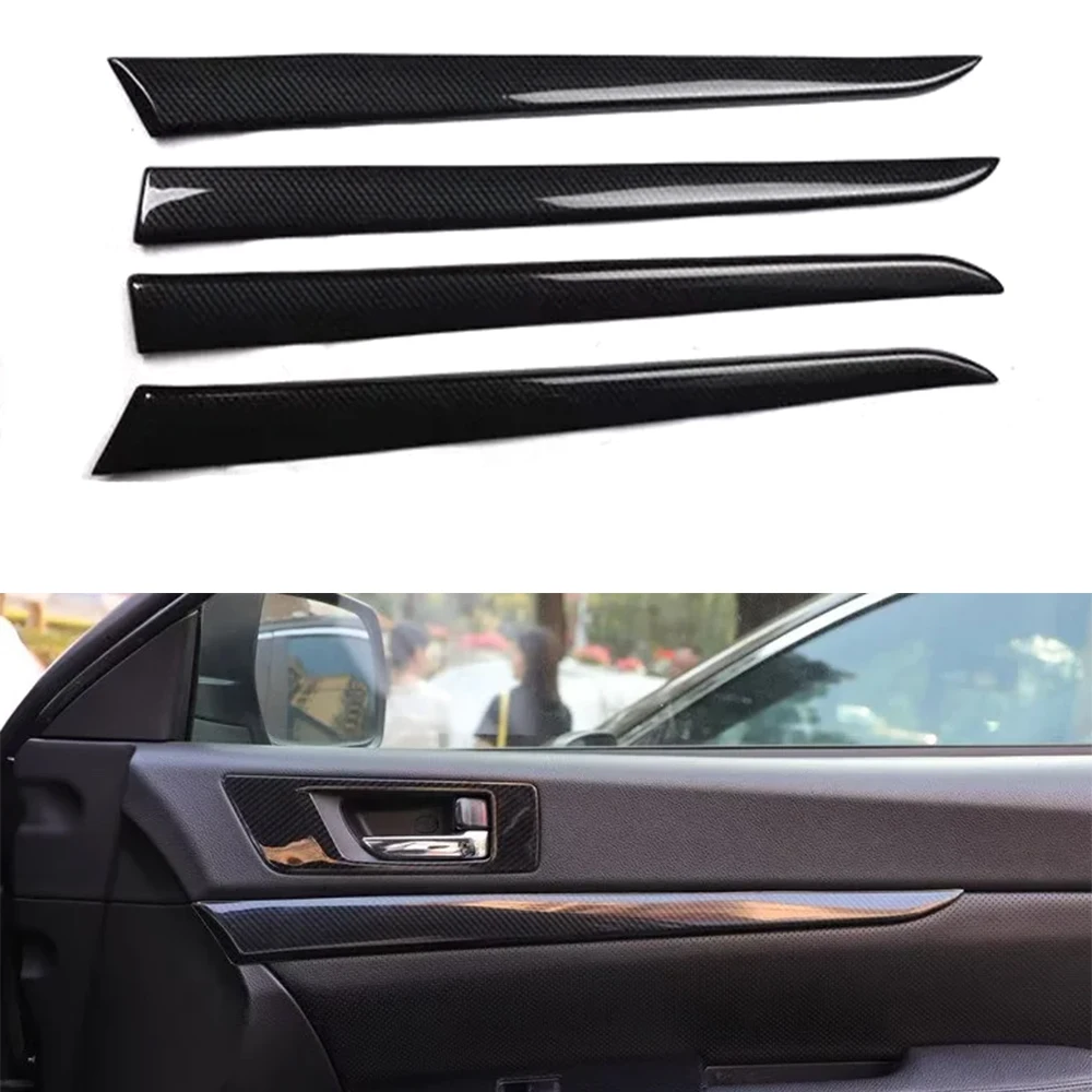 

For Subaru Outback 2010-2014 Car Door Panel Decoration Strips Trim ABS Stickers Interior Auto Styling Moldings