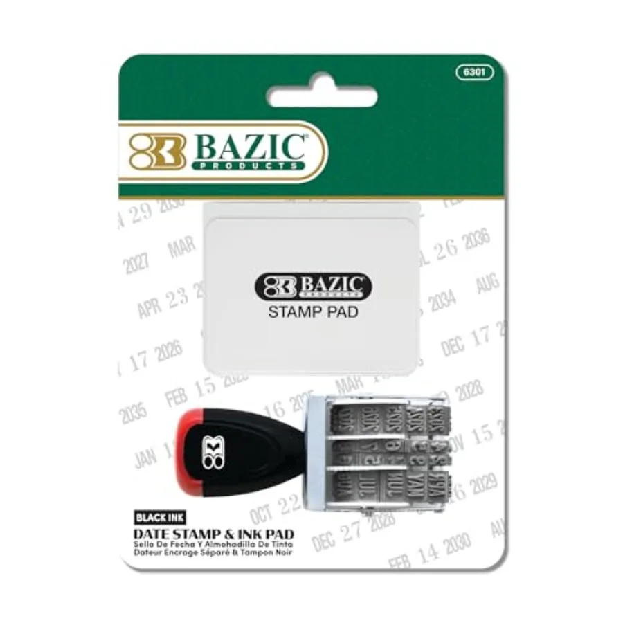 

Date Stamp with Ink Pad 1 Count
