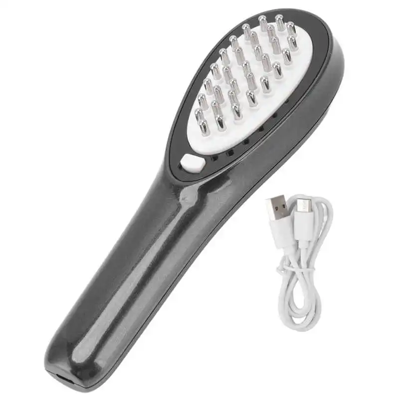 Head Massage Electric Hair Growth Comb Medicine Introduction Device Scalp Applicators Color Light Vibration Ion Microcurrent