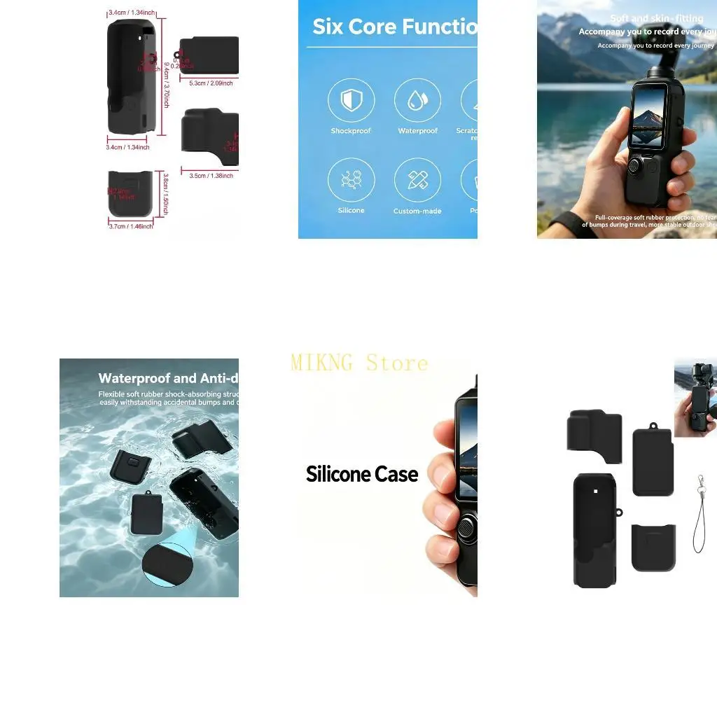 Silicone Protective Case for Pocket 4 Sleeve Case Cover Action Camera Full Coverage Best Sale