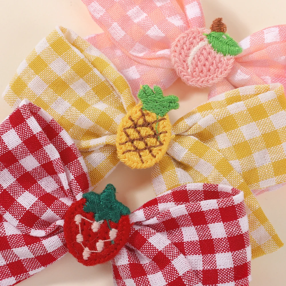 Regenbogen-Haarschleifen 3/4-teilig: Frische Blumen- und Schmetterlings-Haarspangen, Wald-Stickerei, Mädchen-Haarklammern, Süße Pony-Clips, Haar-Accessoires – Detail 34