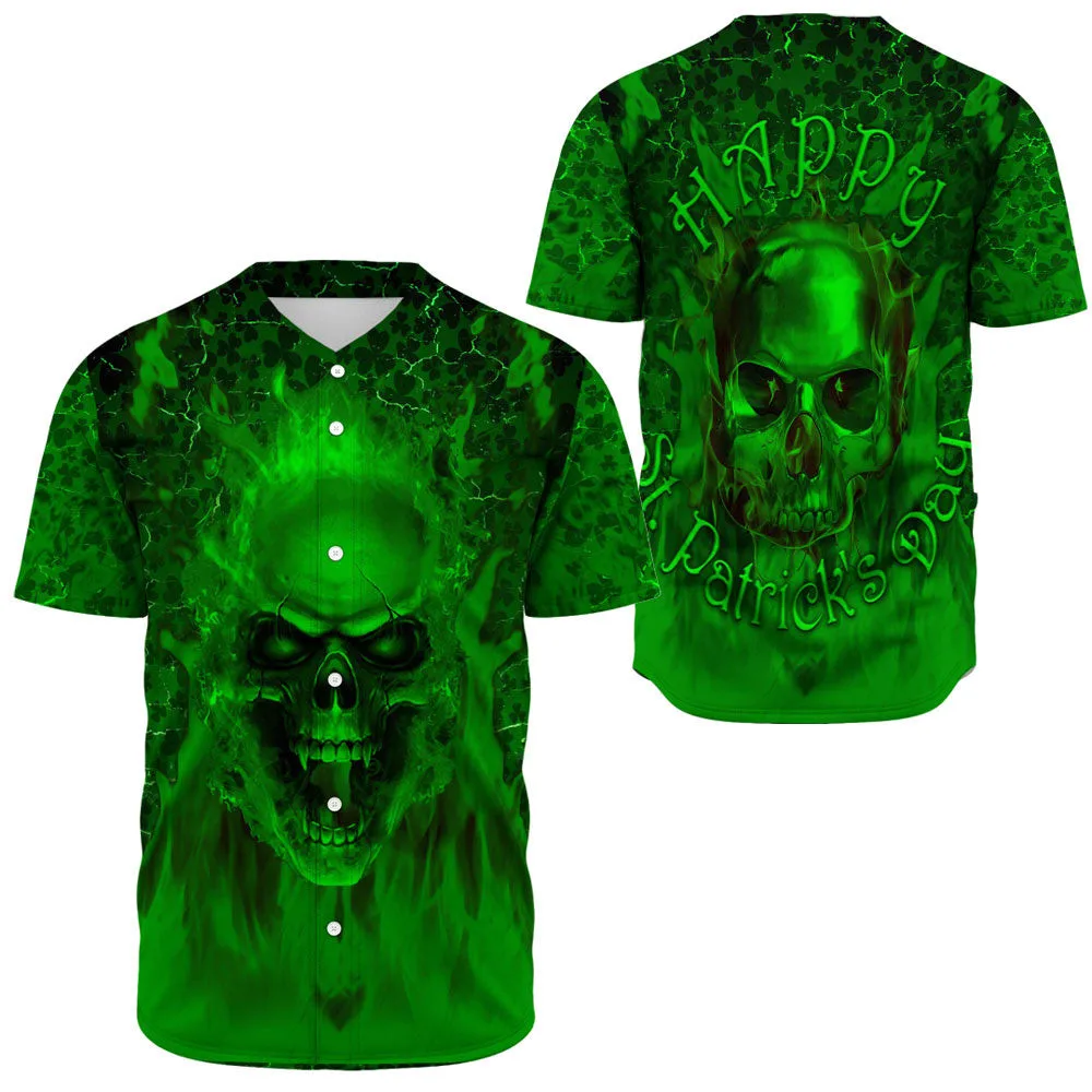 3D Printing Aboriginal Skull Graphic Design Genuine Men's Women's Baseball Shirt Short Sleeve Summer Casual