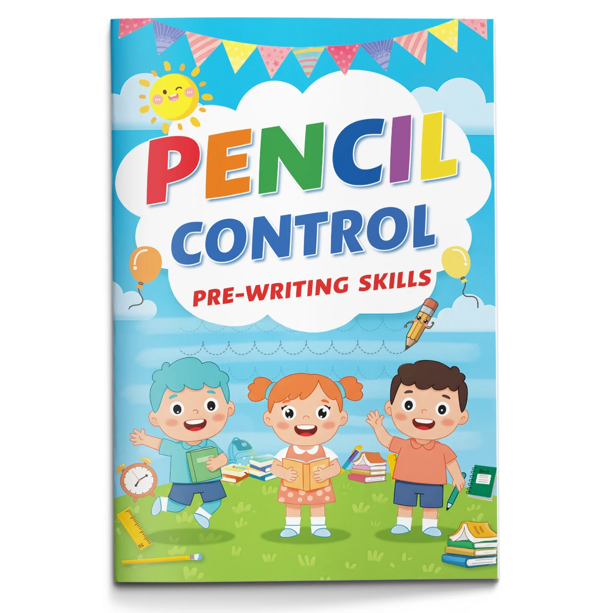 Children's pen control practice book, early learning pre-school writing practice copybook, laying the foundation for writing