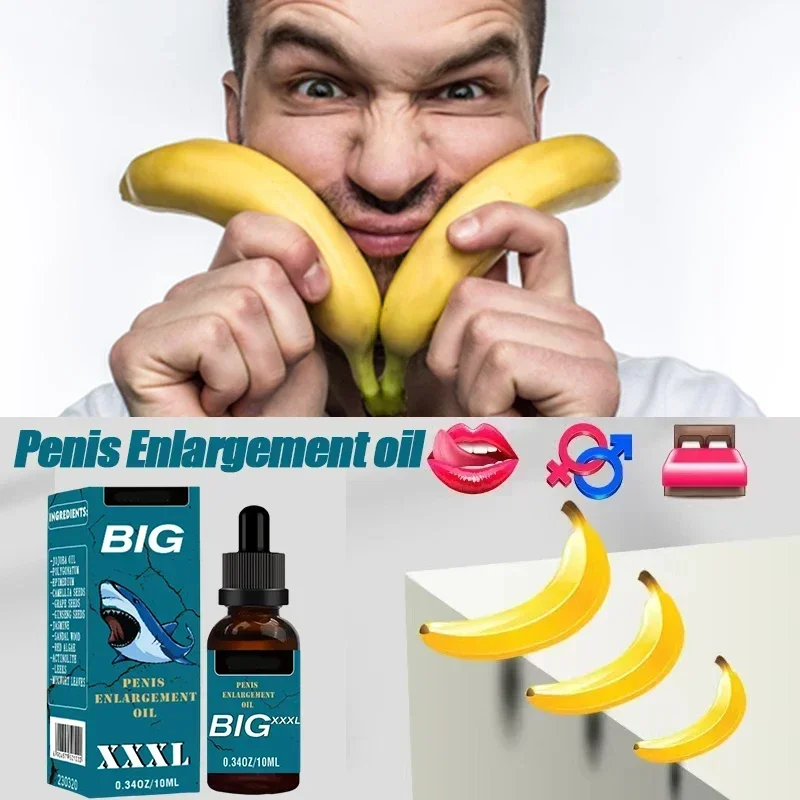 Óleo de Alargamento do Pênis para Homens, Extratos Vegetais, Crescimento de Massagem, Espessamento, Big Cock Aumentar, Permanente Ampliar, XXXL