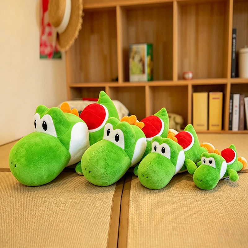 

Large Size Super Mario Yoshi Plush Toy Cute Green Dinosaur Stuffed Doll Soft Cuddly Pillow for Kids Birthday Gift & Room Decor