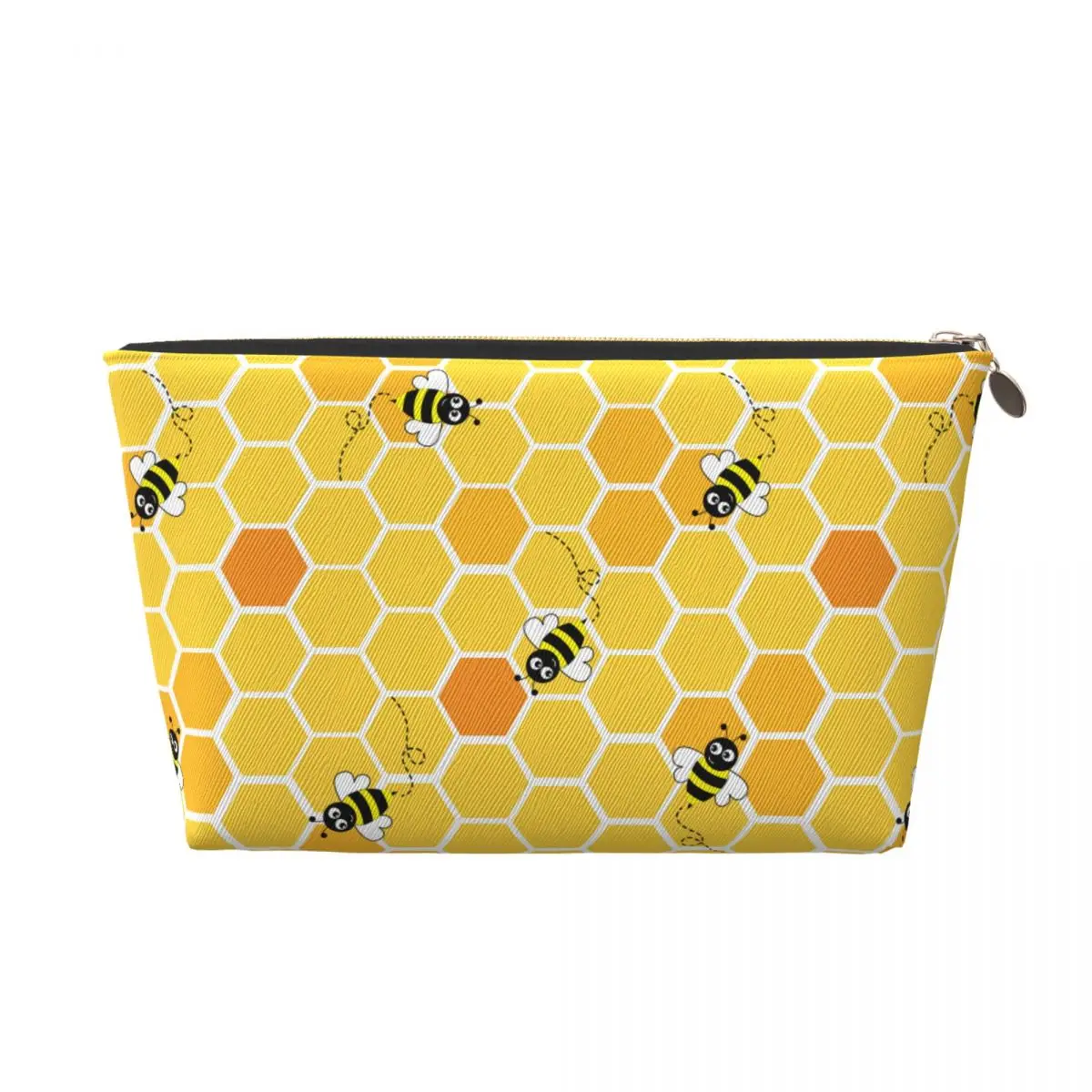 Custom Honey Bees Travel Toiletry Bag for Women Cosmetic Makeup Organizer Beauty Storage Dopp Kit