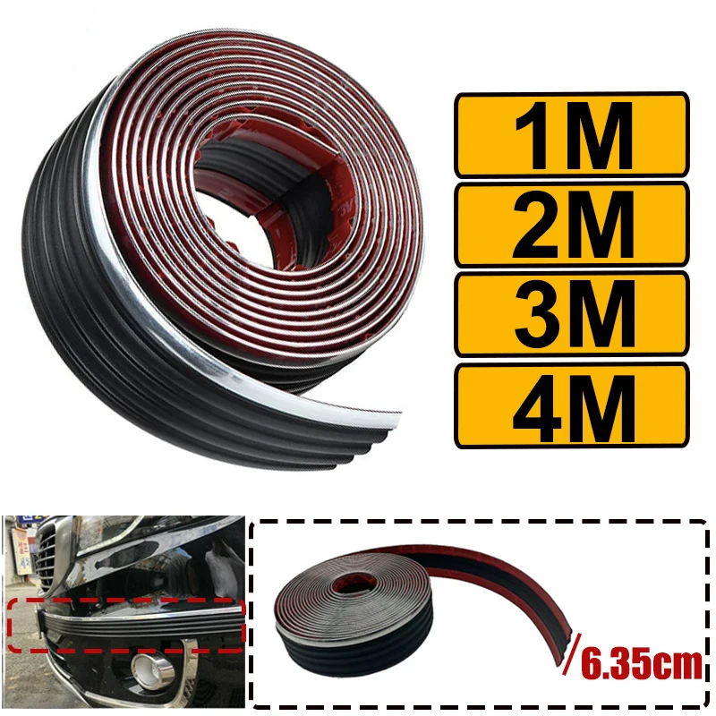 

Universal 1M/2M/3M/4M Car Body Side Trim Molding Strip Exterior Protector Rear Mirror Bumper Anti Collision Pickup Decor Strip