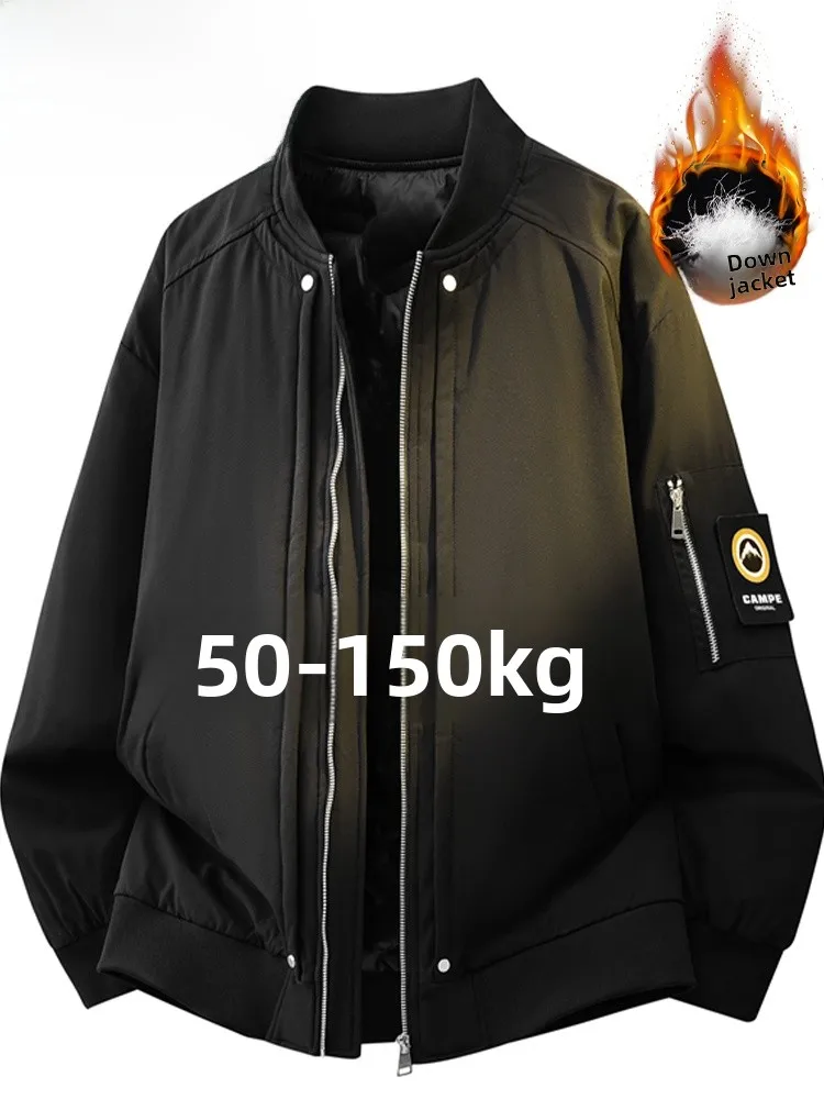 

MoChao Мужская рабочая одежда на пуху Jaet, большой размер, свободный крой, бейсбольный воротник, теплая зимняя верхняя одежда, застежка-молния, полиэфирное волокно