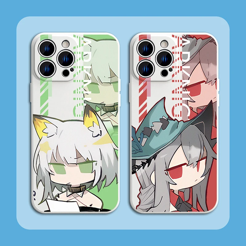 Anime Arknights Case For Samsung Galaxy S23 S22 Ultra S21 S20 FE S10 Plus Note 20 10 9 A32 A52S A52 A72 Liquid Silicone Cover