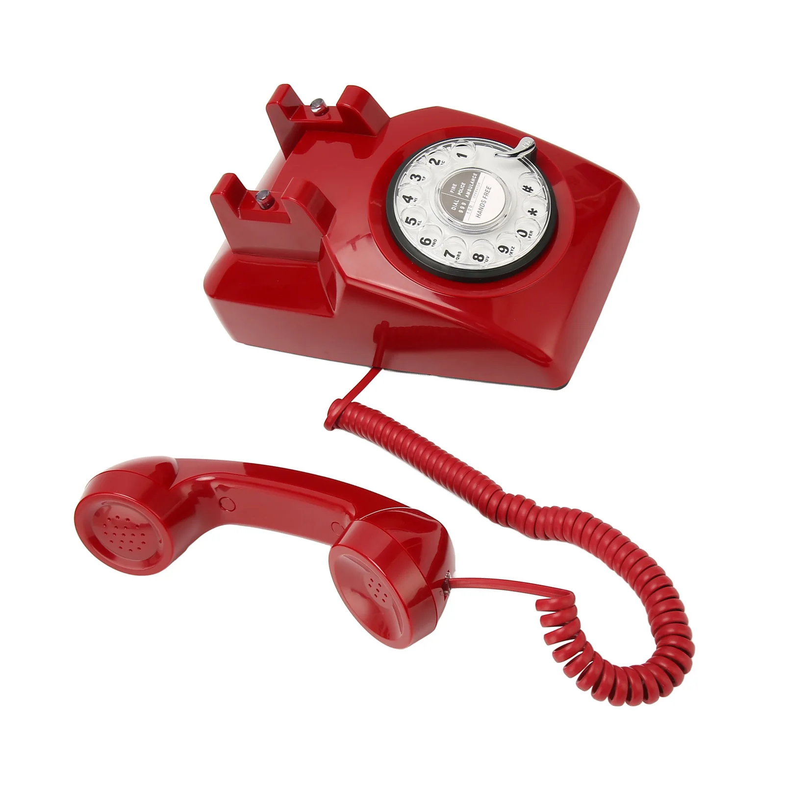 هاتف الاتصال الهاتفي الدوار الطراز القديم ، هاتف أرضي الطراز القديم ، مكبر صوت ميكانيكي للمكاتب المنزلية والفنادق