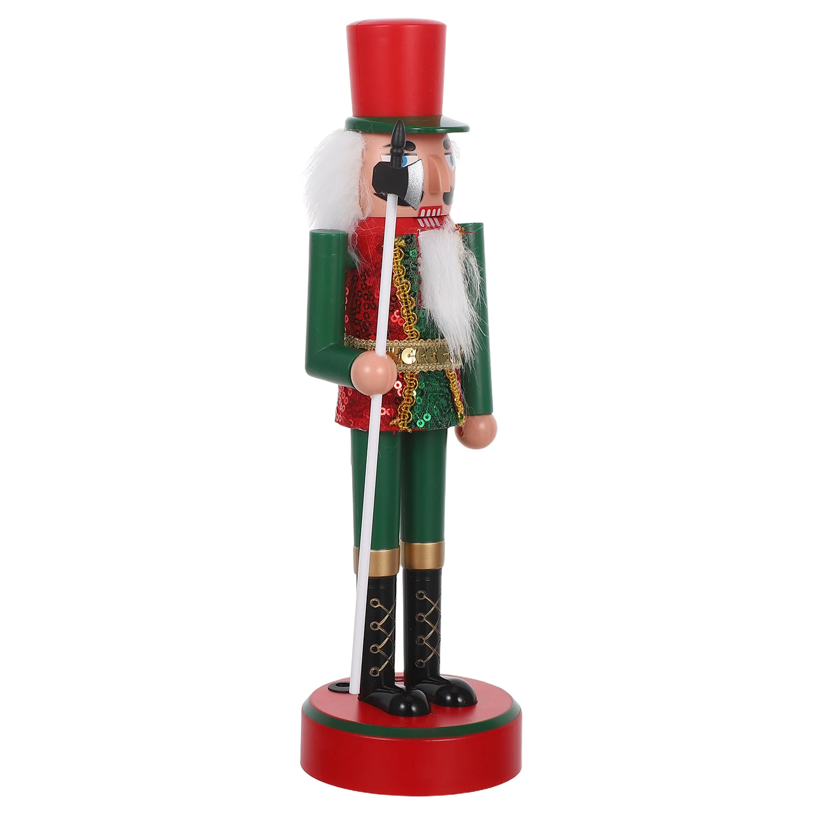 

Lighted PVC Nutcracker Soldier for Christmas Home Decoration - Festive Tabletop Centerpiece with Vibrant Fade-Resistant Design