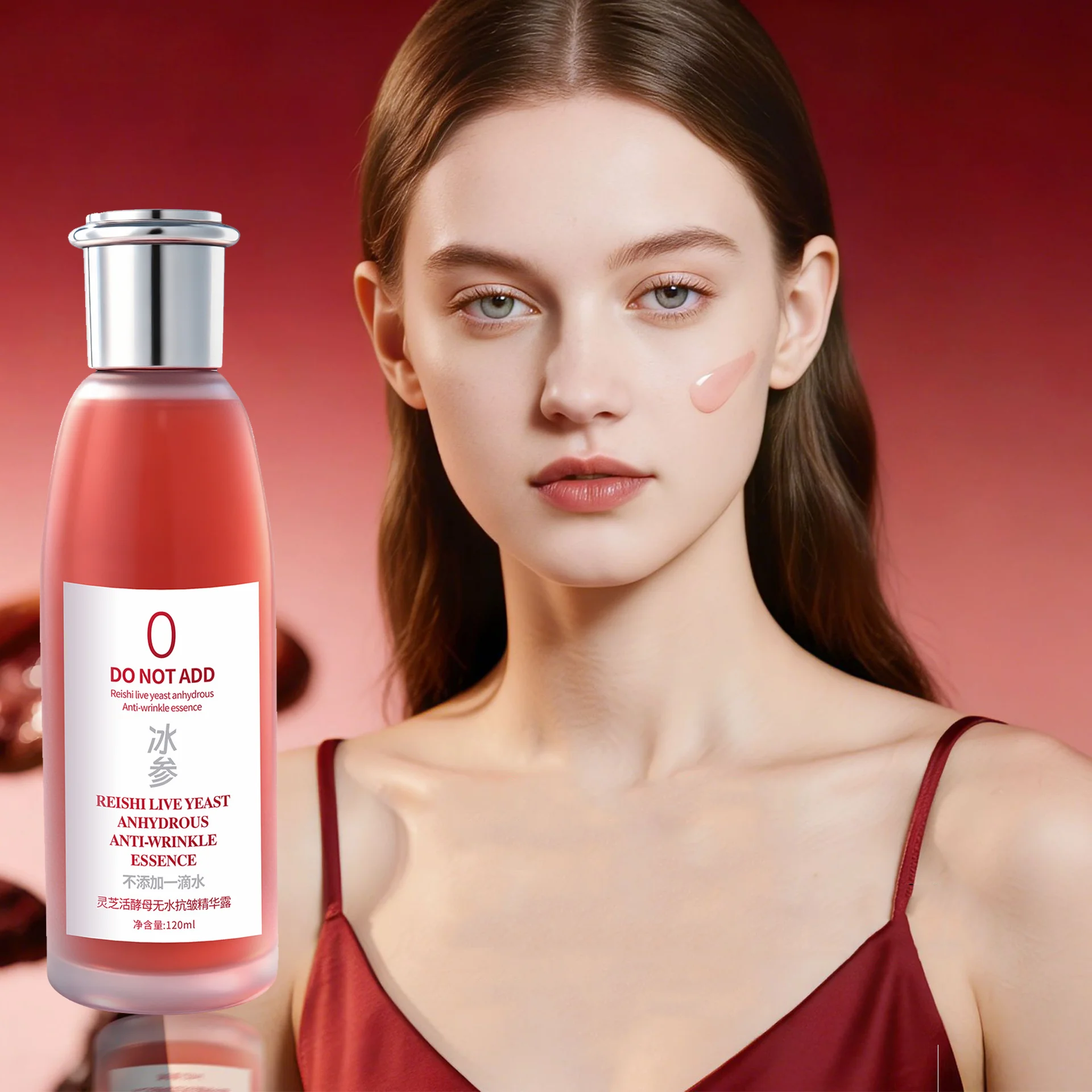 120ml Ganoderma lucidum anti wrinkle and firming essential oil - concentrated essence oil, anhydrous formula, brighten skin