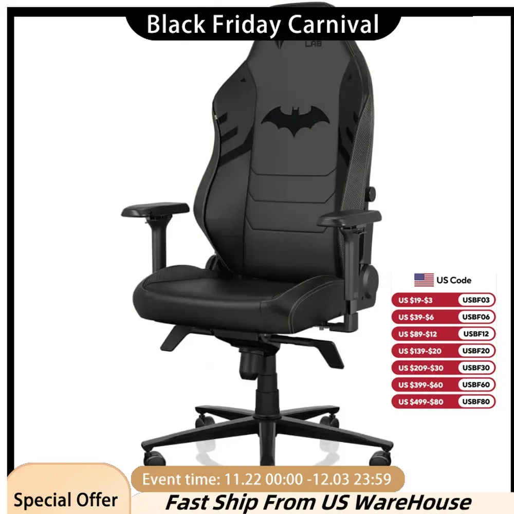 Gaming Chair - Reclining - Ergonomic & Heavy Duty Computer Chair with 4D Armrests - Magnetic Head Pillow, Office Chairs