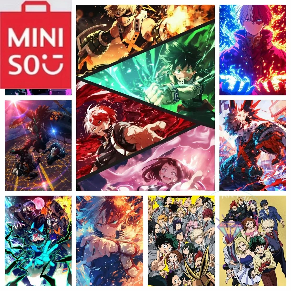 

MINISO 5D DIY комплект алмазной живописи m-my-hero-academia вышивка крестом искусство ручная работа DIY ремесла искусство украшение дома