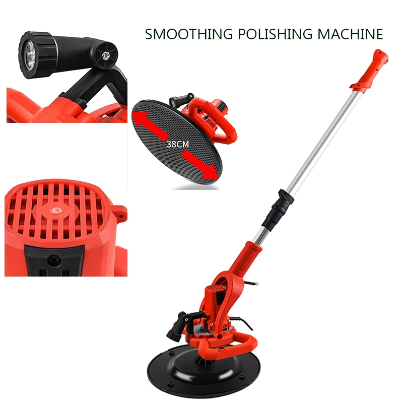 Electric Cement Mortar Trowel Leveling Machine Hand-held Floor Wall Smoothing Polishing Sander Putty Plastering Machine