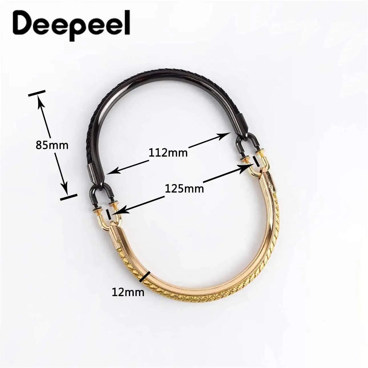 1-5Pcs Metal Handles for Handbags Strap Buckle DIY Bag Accessory Bags Straps Belt Purse Frame Luggage Hardware Accessories