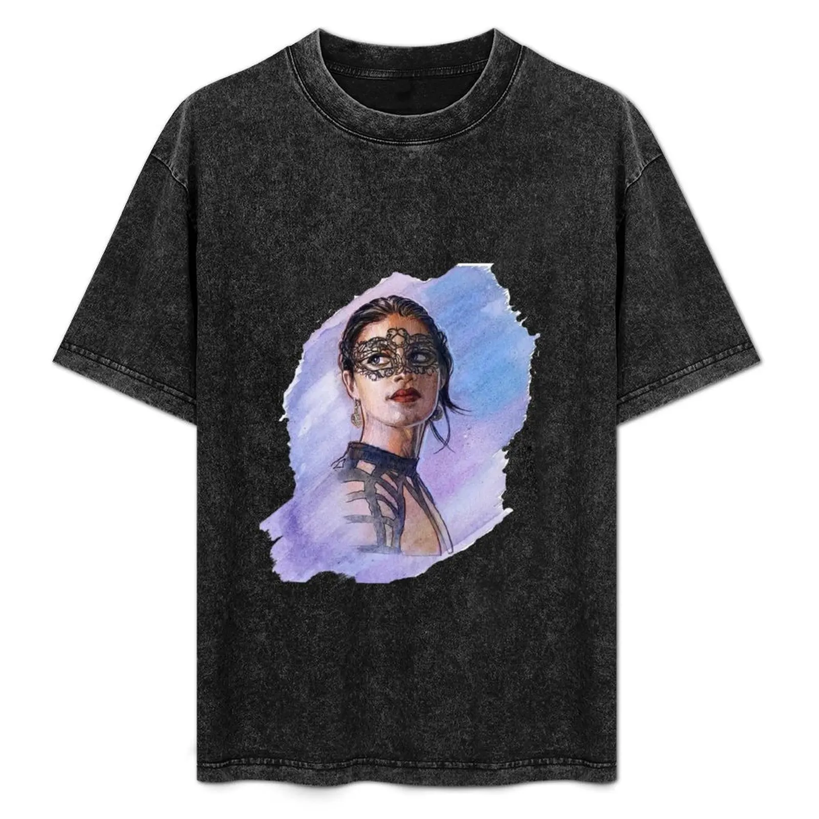 

Yennefer de Vengerberg T-Shirt Daily Wear Plain Short Sleeve Shirt
