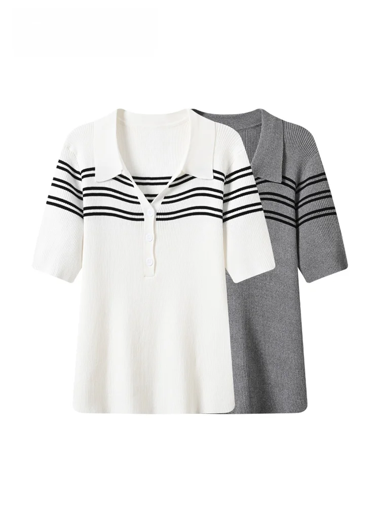 

Cara CLUB plus Size Short Sleeve T-Shirt Women's Casual Neck Loose Fit Fashionable Summer Top for Plump Sisters