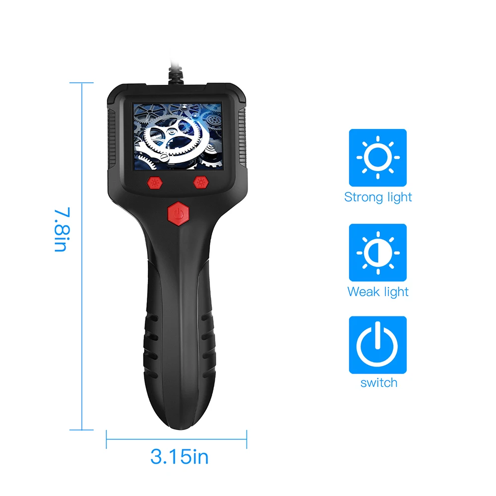 Telecamera per endoscopio industriale per auto il tubo di scarico a parete serbatoio del Gas Check 1080p Hd Ip68 Mini telecamera per ispezione