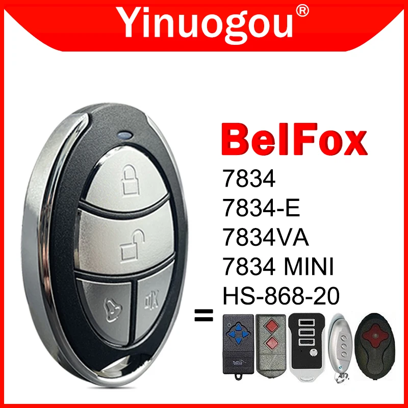 

BeIFox 7834 7834-E 7834VA 7834-MINI HS-868-20 868MHz Garage Door Remote Control Duplicator Hand Transmitter