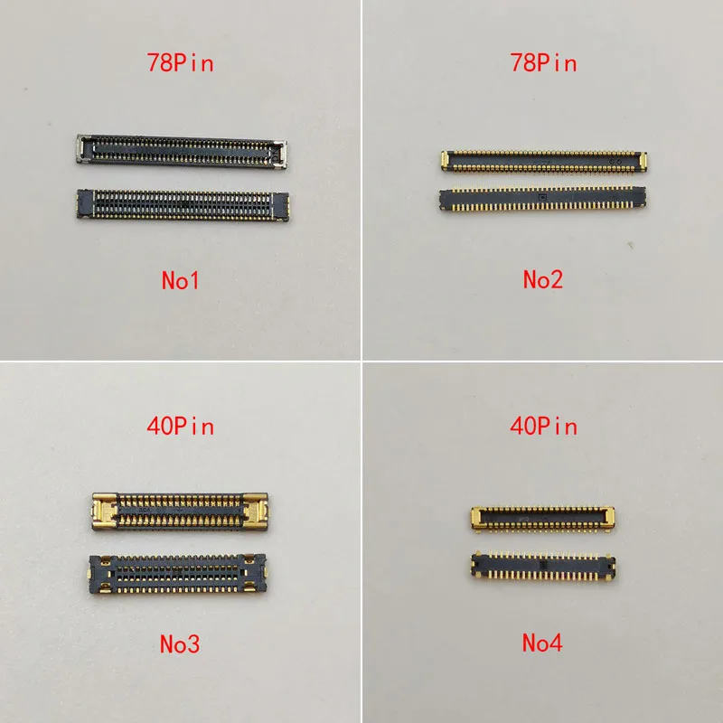 10pcs 40 78 Pin USB Charger Charging Port FPC Connector On Board For Samsung A40 A405/A80 A805/A90/A70S A707/A70 A705 LCD Screen