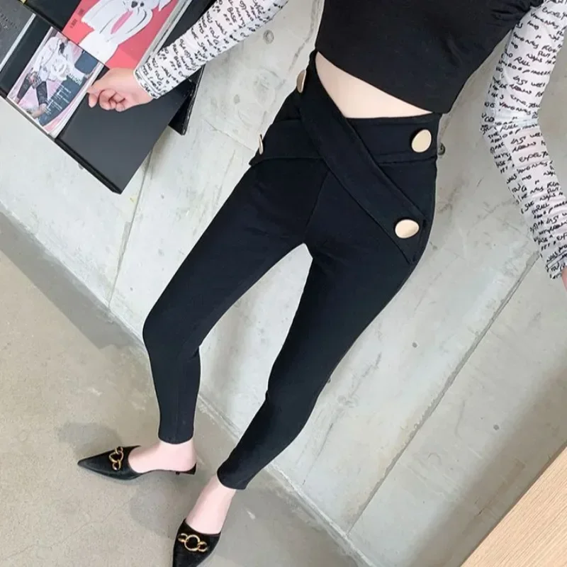 Cotton Leggings High Waist Slim Skinny Woman Trousers Comfortable Stretch Original Casual Korean Fashion Autumn Pants for Women