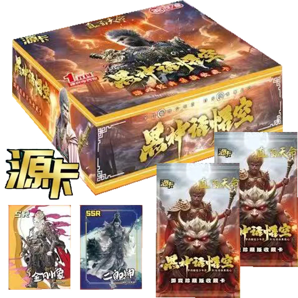 Genuine Black Myth Wukong Cards Collection for Children Monkey Sun Rare Limited Exquisite Game Cards Hobby Boys Festivals Gifts