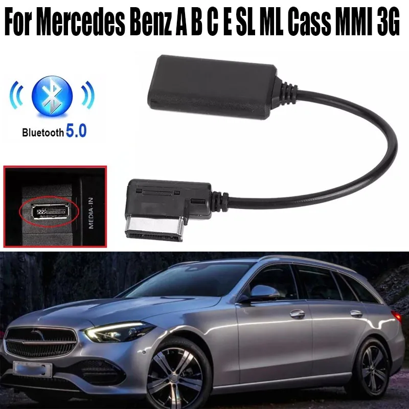 Bluetooth Audio Cable Bluetooth Streaming Adapter Cable For Mercedes Benz A B C E SL Class MMI 3G Music Interface Adapter Cable