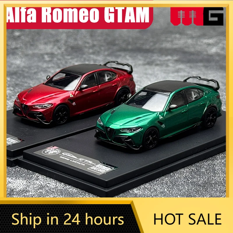 

Car Stickers MOTOR GALLERY 1/64 Alfa Romeo GTAM Alloy Motor Vehicle Diecast Models Car Toys Collection Boy's Christmas Gifts