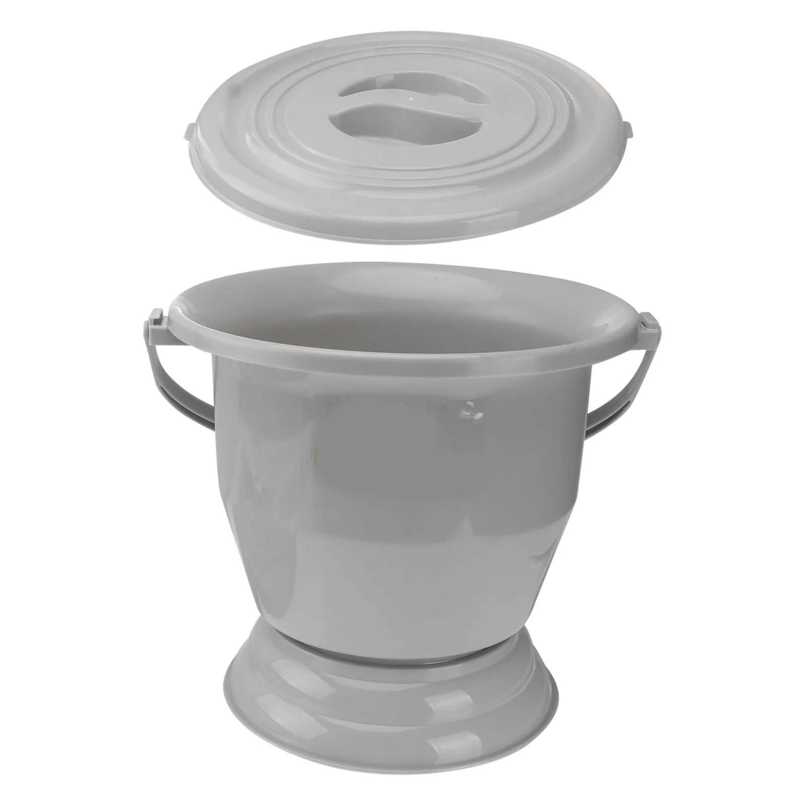 1 قطعة وعاء البول الكبار سميكة المبصقة مع غطاء مقبض محمول قطرة مقاومة دائم سهلة التنقل المنزل استخدام غرفة وعاء