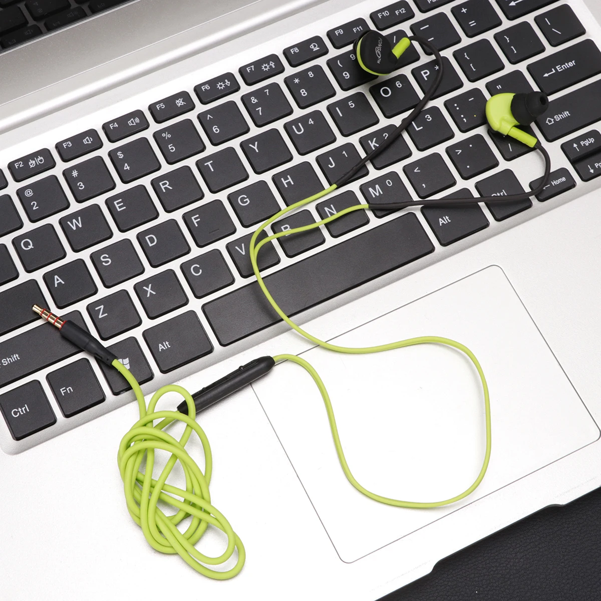 

Sport Headphones In Ear Waterproof Earphones 3.5Mm Audio Jack Enhanced Bass Sweat Resistant Workout Earbuds Green High