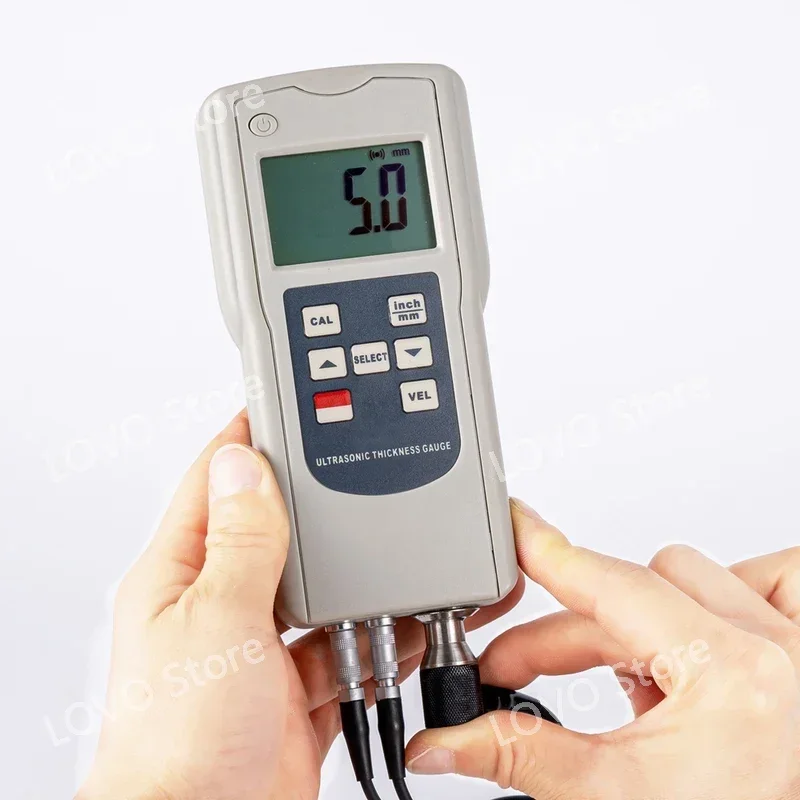 AT-140B Digital Ultrasonic 1.2 ~ 300Mm Range Metal Glass Plastic Thickness Gauge