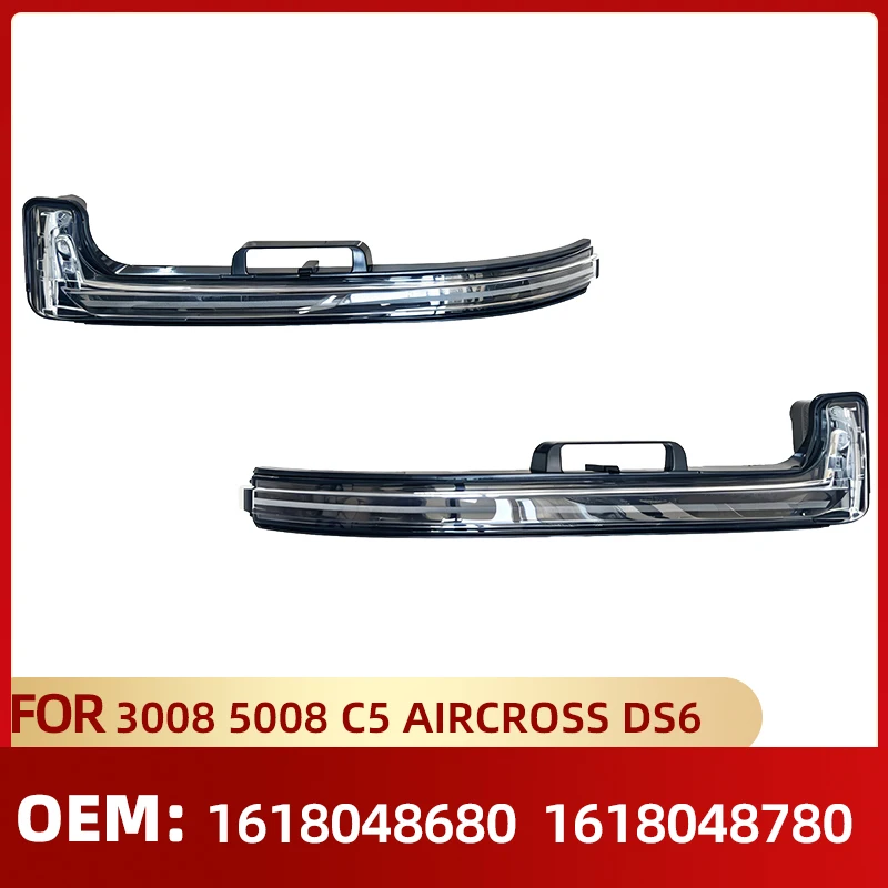 Side Turn Signal Light 1618048680 1618048780 Wing Mirror Indicator for Peugeot 3008 5008 Citroen C5 Aircross Side Repeater