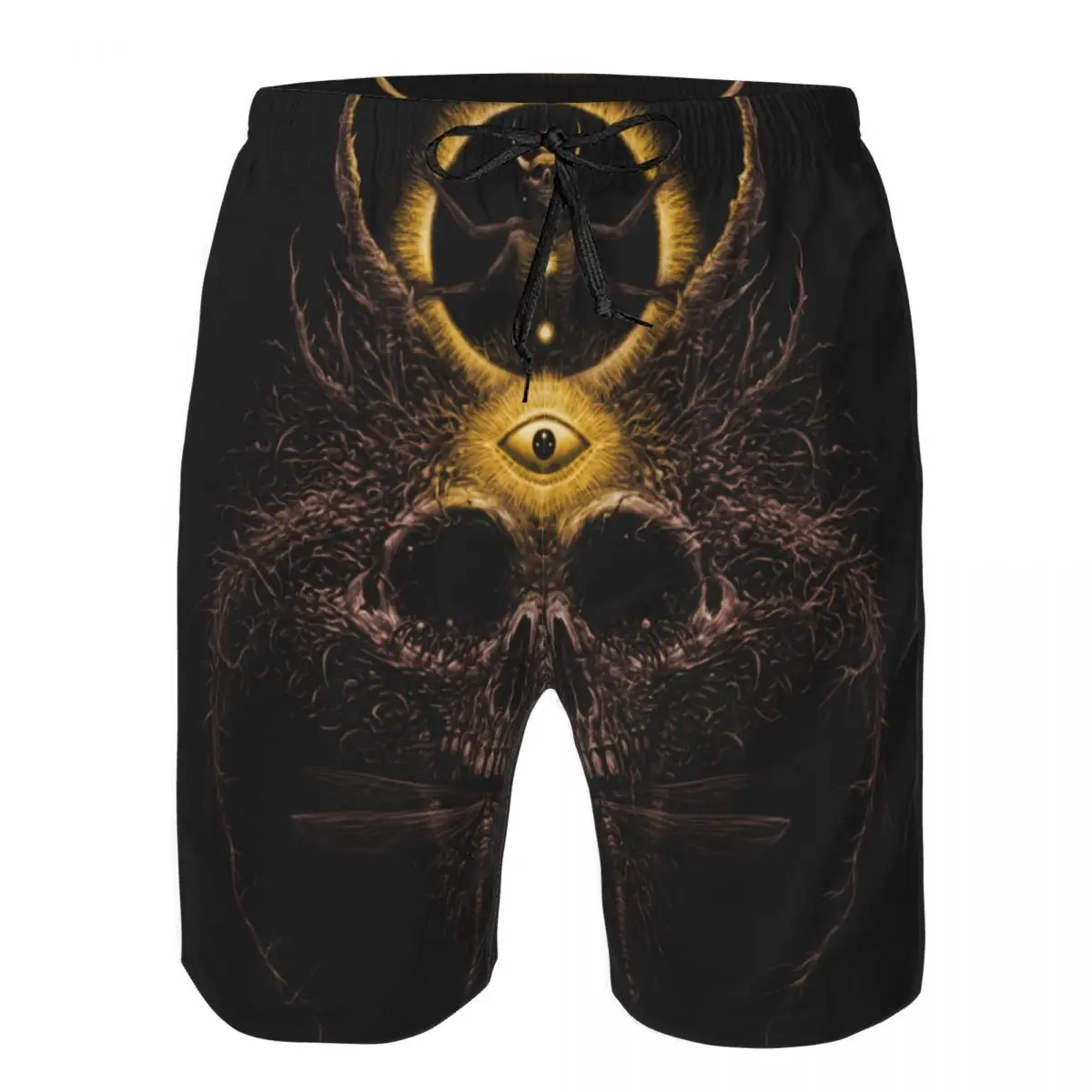 Mens Swimwear Swim Short Trunk Forest Psychedelic Tree Roots Skull Beach Board Shorts Swimming Surffing shorts