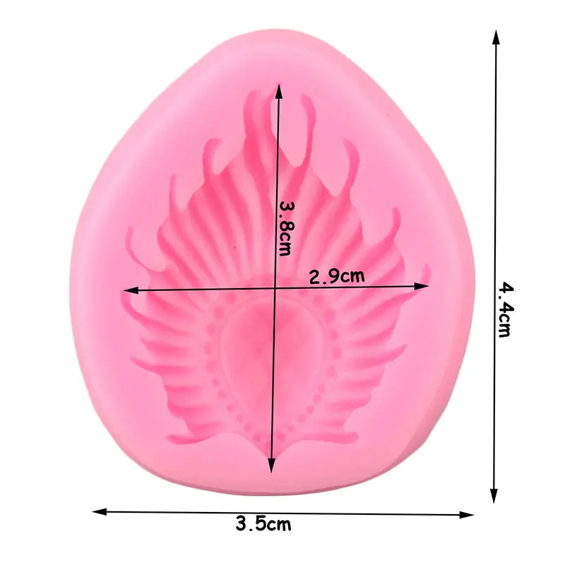 Peacock Feather Silicone Mold Chocolate Gumpaste Mould Cake Border Fondant Cake Decorating Tools Jewelery Resin Clay Candy Molds