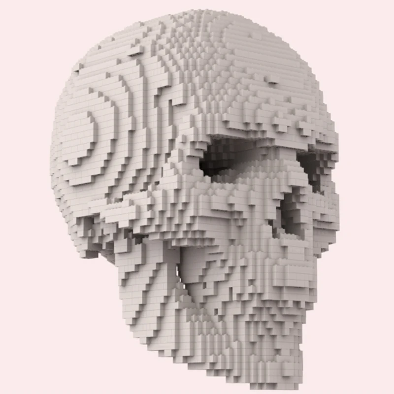 

4876 шт череп MOC анатомический череп строительные блоки DIY образовательная модель медицинская