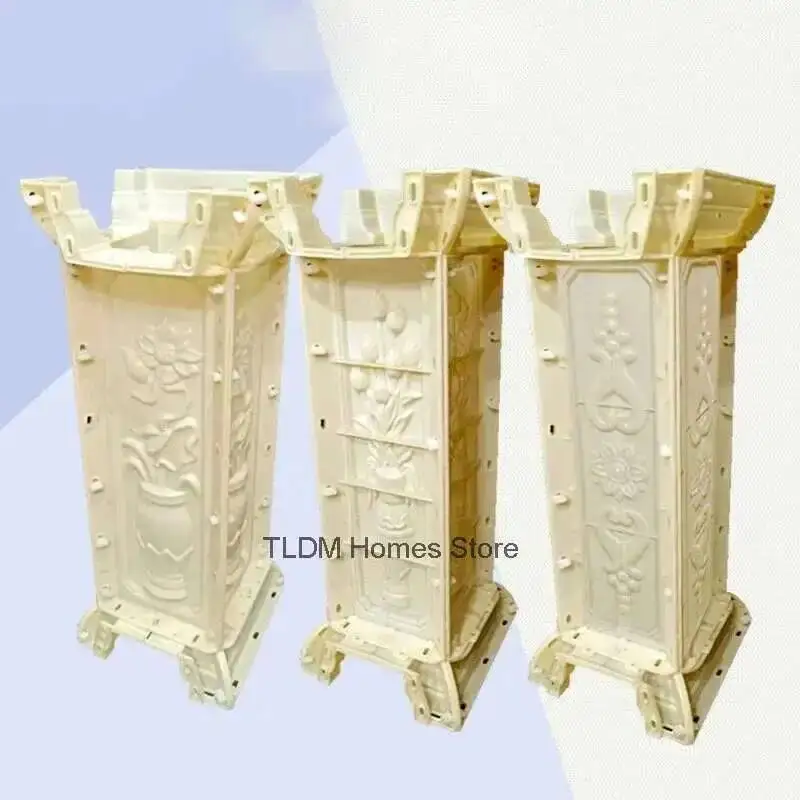 

Column Mold ABS Plastic Steel Cast-in-place Cement Railing European Building Formwork Four-way Interval Corner Column Pier Roman