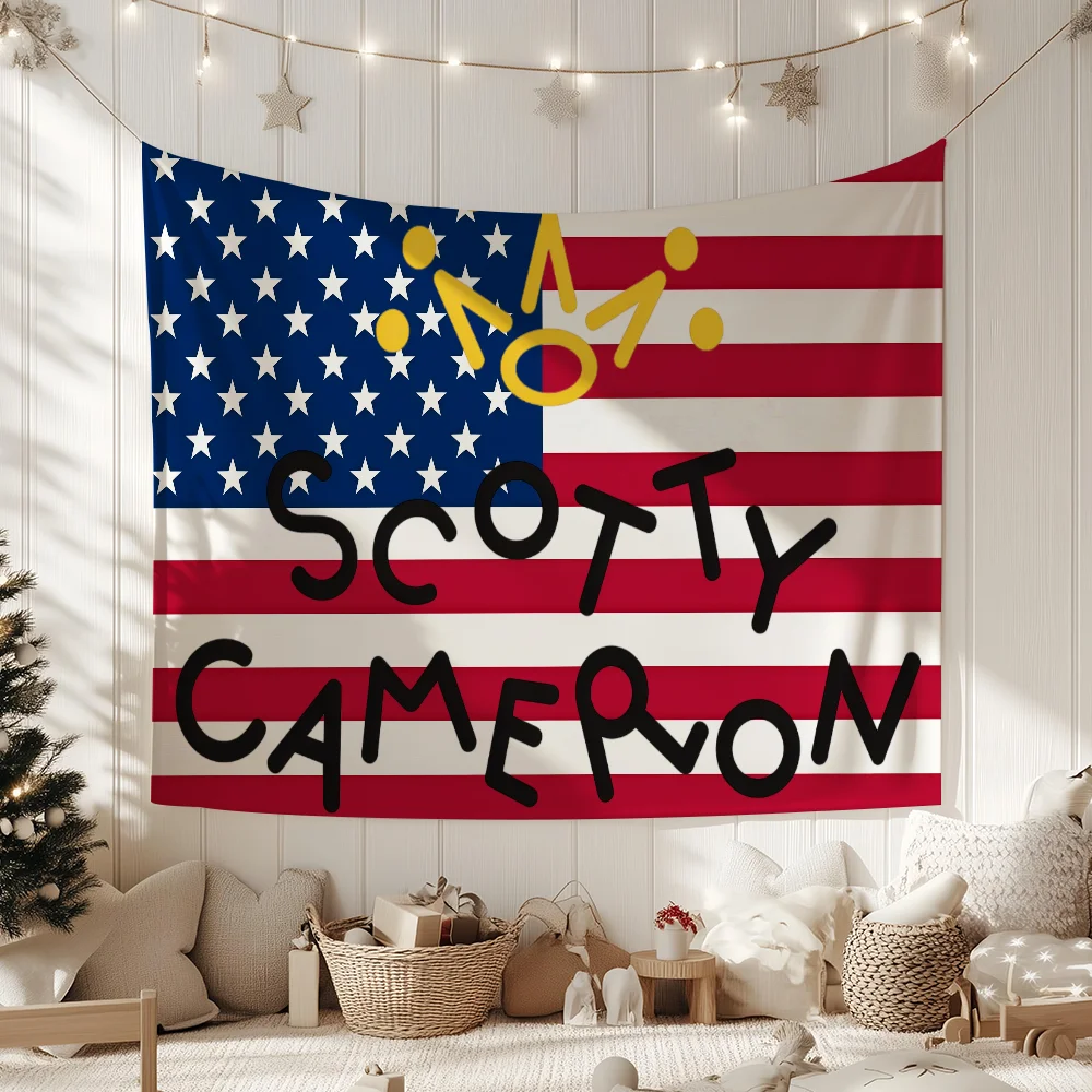 Fashion Brand S-Scotty C-Cameron-S flag For Garden Party Living Room Home Wall Decor Banner Bedroom Outdoor Tapestry