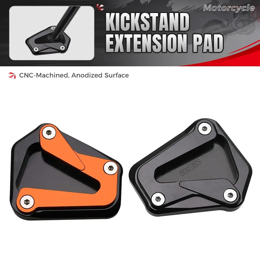 

For 790 DUKE 2017-2023 890 DUKE 2020 2021 2022 CNC Kickstand Foot Side Stand Extension Pad Support Plate Enlarge Stand